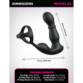 Vibrador anal Pipedream Anal Fantasy Elite Negro