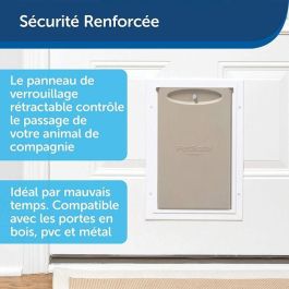 Puerta de marco de aluminio Staywell PETSAFE - Blanco - Para gatos o perros de hasta 100 kg Puerta de marco de aluminio Staywell PETSAFE - Blanco - Para gatos o perros de hasta 100 kg
