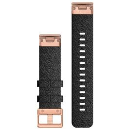 Garmin Ersatzarmband QuickFit 20mm Nylon Schwarz/Rosegold