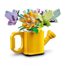 LEGO 31149 Creator 3en1 Flores en la Regadera, Ramo de Flores y 2 Pájaros de Juguete