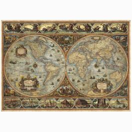 Educa EDU1747456959967 Puzzle Orbis Terrarum - 1000 piezas - Temática viajes y mapas - Mixto