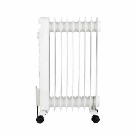 Oceanic OCEABH2000W2 Radiador de Aceite Eléctrico 2000W para Baño, 3 Potencias, 9 Elementos, Móvil, Blanco