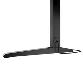 GENESIS Escritorio Gaming Holm Modular 120cm x 75cm Ajustable en Altura con LED RGB, Gestión de Cables y Soporte Vaso/Auriculares Negro