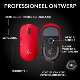 Ratón Logitech 910-007551 Rojo 44000 dpi