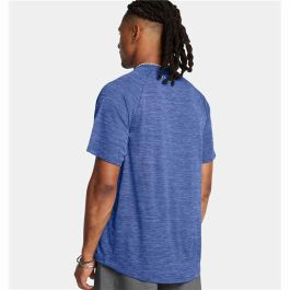 Camiseta de Manga Corta Hombre Under Armour Tech Textured Ss Azul oscuro XL