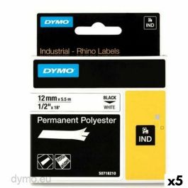 Cinta Laminada para Rotuladoras Rhino Dymo ID1-12 12 x 5,5 mm Negro Blanco Autoadhesivas (5 Unidades) Precio: 105.78999992. SKU: S8424204