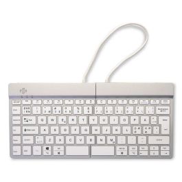 R-Go Tools Teclado ergonómico R-Go Split Break, dividido con software de pausas, QWERTY (NORDIC), Bluetooth, blanco