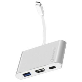 Hub Silver Ht Logan Usb-C A 3 En 1 (Usb-C, Usb 3.0, Hdmi) Precio: 25.4999998. SKU: S7813348