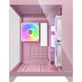 Cougar FV150 Mini Tower PC Rosa ARGB compatible con micro ATX y Mini-ITX, ideal para juegos con iluminación.