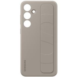 Samsung EF-GS926 Funda Standing Grip para Galaxy S24+, Carcasa con Soporte de Sobremesa, Gris Pardo, 6.7"