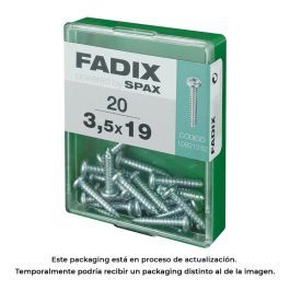 Fadix Tornillo rosca chapa cr cinc 3,5x19mm Caja m 20 unid. Acero con recubrimiento cincado 10921232 Precio: 2.50000036. SKU: S7913607