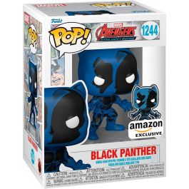 Funko POP Marvel Avengers 60th Anniversary Comic Black Panther Figura con Pin Exclusive Coleccionable Vinilo 9cm Caja Regalo