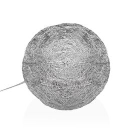 Bola Plateada En 3D Luminosa 20Cm Versa (2 Unidades) Bola Plateada En 3D Luminosa 20Cm Versa (2 Unidades)