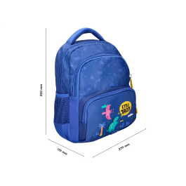 Liderpapel Mochila Multibolsillo Infantil Dino Azul 350x110x270 mm