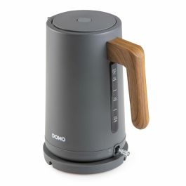 Domo DOM1741676428017 Hervidor eléctrico 2200 W 1.7 L Base giratoria Negro/Madera