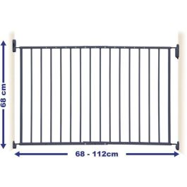 DREAMBABY Barrera de seguridad ARIZONA EXTENDA - Para atornillar - L 68/112 cm - Gris DREAMBABY Barrera de seguridad ARIZONA EXTENDA - Para atornillar - L 68/112 cm - Gris