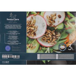 Inde Fuente Oval para Horno de Borosilicato 3 Litros (2 Unidades)