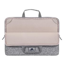 Rivacase 7915 Anvik Funda para Portátil 15.6 Pulgadas, Resistente al Agua, Gris, con Asas Acolchadas