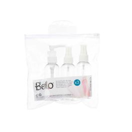 Set de Viaje Berilo CH56289 Blanco Transparente Plástico (36 Unidades)