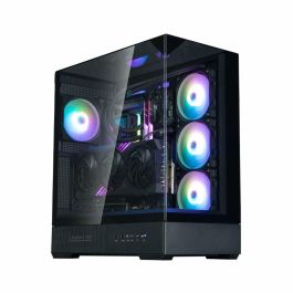 Zalman P40 Prism Black Midi Tower PC Negra para ATX/Micro ATX/Mini-ITX con ventana lateral y bahías 2.5/3.5"