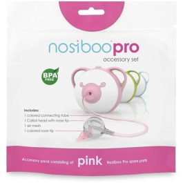 Nosiboo Juego de Accesorios Pro - Accesorios para Aspirador Nasal Infantil - Rosa