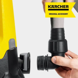 Karcher Kit de manguera plana textil 10 m x Ø 1''1/4 (32 mm) para bombas de descarga, flexible, con abrazadera de acero inoxidable, máx. 5 bares