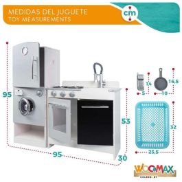 Cocina moderna de madera woomax 105x30x95 cm Cocina moderna de madera woomax 105x30x95 cm