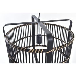 DKD Home Decor Lámpara de Techo Colonial Negra de Bambú, con 1 Bombilla E27 50W 220V, 40cm Ancho x 40cm Largo x 35cm Alto DKD Home Decor Lámpara de Techo Colonial Negra de Bambú, con 1 Bombilla E27 50W 220V, 40cm Ancho x 40cm Largo x 35cm Alto