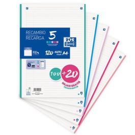 Oxford Recambio Classic 100H + 20H Gratis A4 Sueltas 90 gr 1 Línea 4 Taladros 5 Bandas Colores Pastel Precio: 4.68999993. SKU: B15ASYVTDD