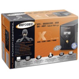 Infosec Line Interactive UPS 1000 VA 2 FR/SCHUKO Outlets -- 3-year warranty -- Infosec Line Interactive UPS 1000 VA 2 FR/SCHUKO Outlets -- 3-year warranty --