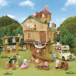 Sylvanian Families 5452 The Baby Zip Line Set con Figura Henry Conejo Bebé y Tirolesa para Casa del Árbol
