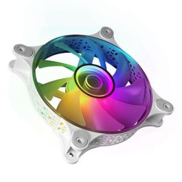 Mars Gaming Pack 3 Ventiladores MF-3DKITW 12cm ARGB Blanco con HUB y Mando a Distancia