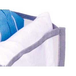 Organizador Kipit 7 compartimentos para ropa interior, 36x12x16 cm, gris, nylon (24 Unidades) Organizador Kipit 7 compartimentos para ropa interior, 36x12x16 cm, gris, nylon (24 Unidades)