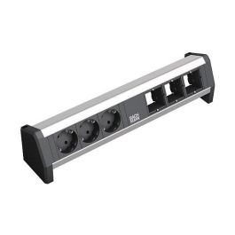 Bachmann 902.002 Regleta de conexión DESK, 3 tomas Schuko, color Negro y Plata, 230V 16A Precio: 89.5279. SKU: B18WT33BN2