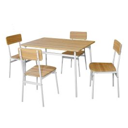 Giftdecor Set Mesa 110x70x75 cm y 4 Sillas 43x46x84 cm Patas Blancas de Madera y Metal Giftdecor Set Mesa 110x70x75 cm y 4 Sillas 43x46x84 cm Patas Blancas de Madera y Metal Precio: 172.321545. SKU: B1FAJPEB4J