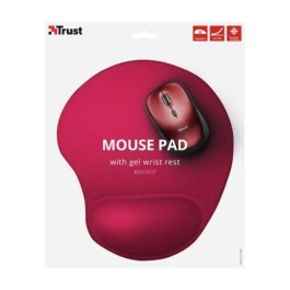 Trust 20429 Alfombrilla Ergonómica Roja con Soporte de Muñeca, 16 x 205 x 236mm