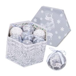 Bolas de Navidad Plateado Plata Papel Polyfoam Ciervo 7,5 x 7,5 x 7,5 cm (14 Unidades) Precio: 33.5049007018. SKU: B12GNVE4ED