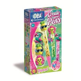 Clementoni CLE8005125187904 - Mini Taller 'Crea Tus Bolígrafos' con Tema Tropical - Set 3 Bolígrafos Personalizables - Niños +6 Años Precio: 18.8899997. SKU: B15L9A7JJX