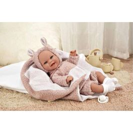 Muñeca elegance babyto rosa con manta (muñeca de peso) 35 cm cuerpo blando Muñeca elegance babyto rosa con manta (muñeca de peso) 35 cm cuerpo blando