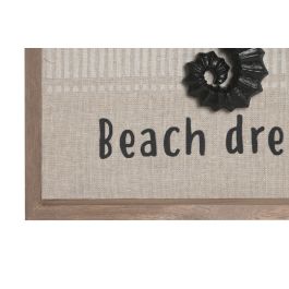 DKD Home Decor Cuadro Atlantico Beige Blanco 25 x 25 x 2.5 cm (6 Unidades) MDF Resina