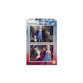 Set de 2 Puzzles Frozen Believe 40 x 28 cm 100 Piezas