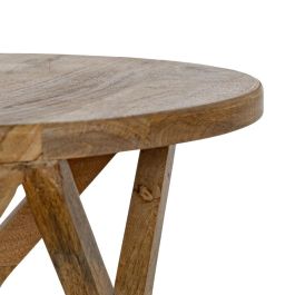 Mesita Miel Madera de Mango Decoración 50 X 50 X 50 cm