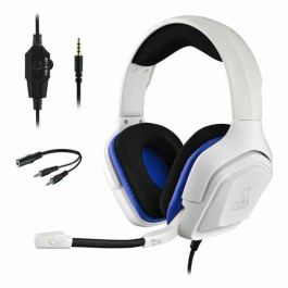 The G-Lab Korp Cobalt Auriculares Gaming con Micrófono, Estéreo, Jack 3.5mm para PC, PS4, Xbox One, Switch - Blanco