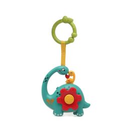 KioKids Dinosaurio Musical Interactivo 7 Melodías para Bebé +6 meses, Motricidad Fina, con Anilla para Cuna/Carrito, Multicolor