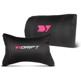 Drift DR350 Silla Gaming Ergonómica Reposabrazos 4D, Respaldo Reclinable 90-135°, Pistón Clase 4, Cojines Lumbar Cervical Negro Rosa