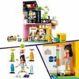 LEGO 42614 Friends Modelo Tienda de Ropa Vintage con Minimuñecas Olly, Liann, Jordin y Figura de Gato