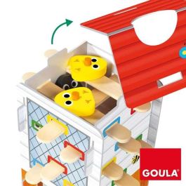 Goula Happy Chickens: Juego de Habilidad de Madera para Niños de 3 a 5 años, Encuentra los Pollitos Retirando Palos, Hasta 4 Jugadores