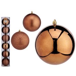 Set 6 Bolas Navidad Marrón 12 cm Krist+ (6 Unidades) Precio: 44.9499996. SKU: B13KED7F5T