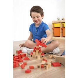 Miniland Stacking Castle 94050 Juego de Construcción Madera Ecológica para Niños y Niñas +3 Años