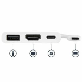 Adaptador USB-C Startech CDP2HDUACPW Blanco 4K Ultra HD Adaptador USB-C Startech CDP2HDUACPW Blanco 4K Ultra HD